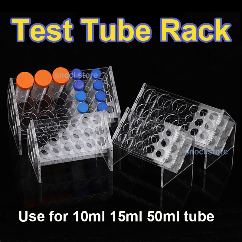 Centrifuge Tube Rack - Eğimli Akrilik Test Tüpü Tutucu 6,