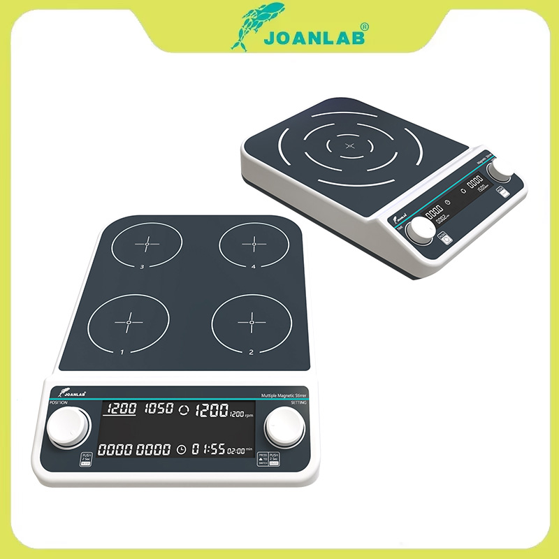 Magnetic Stirrer Hotplate - Dört istasyonlu Altı Pozisyonlu Çoklu Manyetik