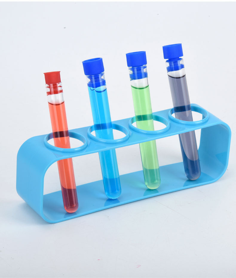 Centrifuge Tube Rack - 4 Yollu Tüp Rafı, Plastik Test