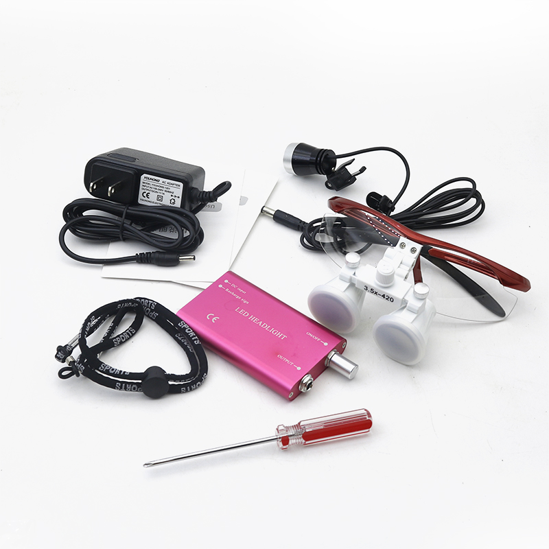 Medical Lab Professional - Profesyonel 3.5x420mm Laboratuvar Tıbbi Binoküler Lupları