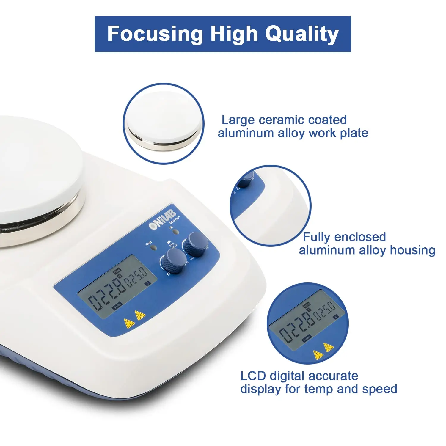 ONiLAB 340C Alüminyum Çalışma  - Magnetic Stirrer Hotplate incelemesi ve fiyatı