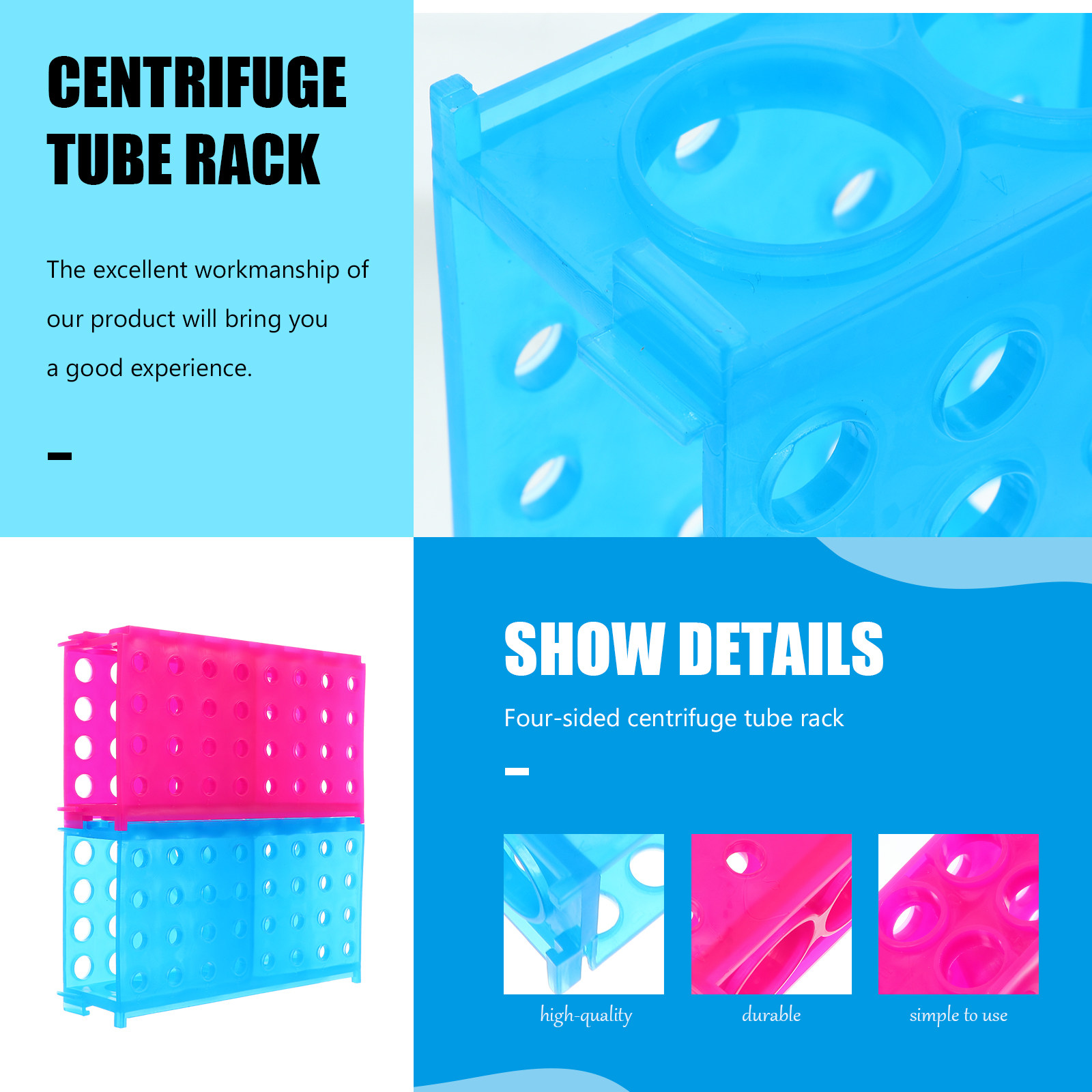 2 adet Premium kalınlaşmış pla - Centrifuge Tube Rack incelemesi ve fiyatı