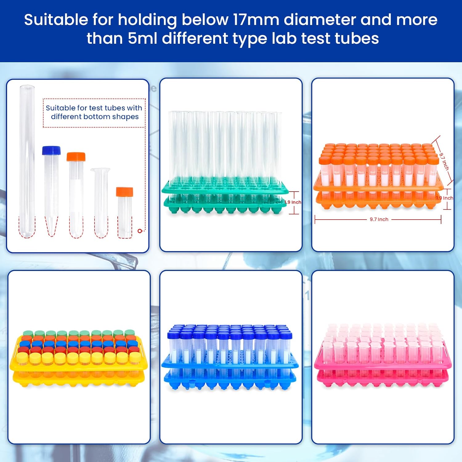 Plastik Test Tüpü Rafı 50 Deli - Centrifuge Tube Rack incelemesi ve fiyatı
