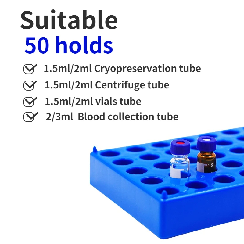 Plastik Flakon Rafı 50 Tutar 1 - Centrifuge Tube Rack incelemesi ve fiyatı